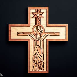 Croce di gerusalemme in legno 2