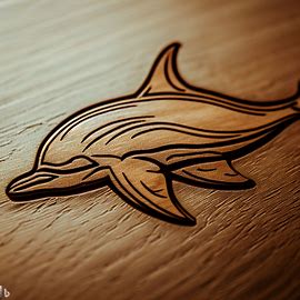 Delfino in legno 2