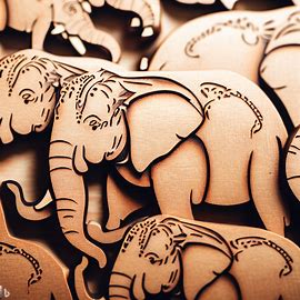 Elefanti in legno 1