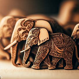 Elefanti in legno 3