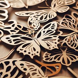 Farfalle decorative in legno 3