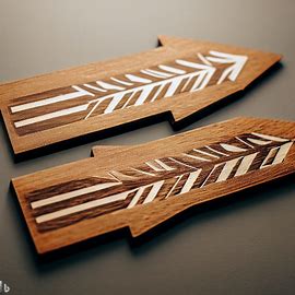 Frecce direzionali in legno 3