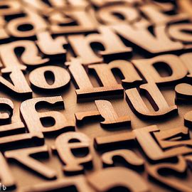 Lettere alfabeto in legno 1