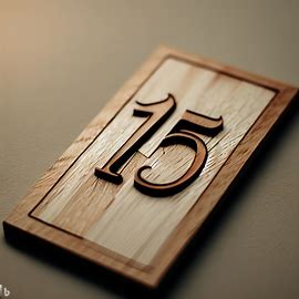 Numeri civici in legno 1