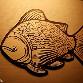 Pesce in legno da parete 3
