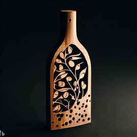 Porta bottiglie in legno 2