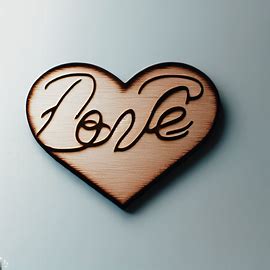 Scritta amore in legno 3