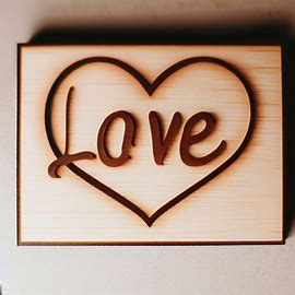 Scritta love in legno 1