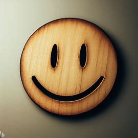 Scritta smile in legno 2