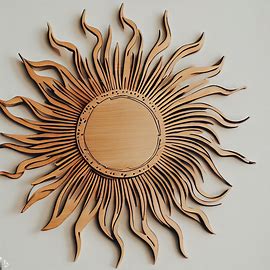 Sole in legno da parete 1