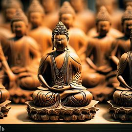 Buddha in legno