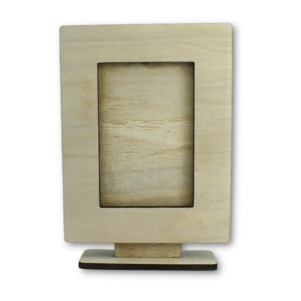 Cornice portafoto verticale in legno bianco