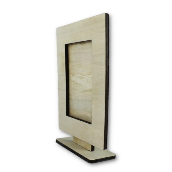 Cornice portafoto verticale in legno lato