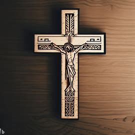 Croce di gerusalemme in legno