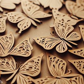 Farfalle decorative in legno