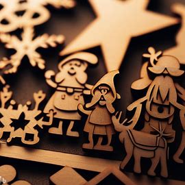 Figure natalizie in legno